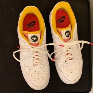 Nike Air Force 1’s with color accents